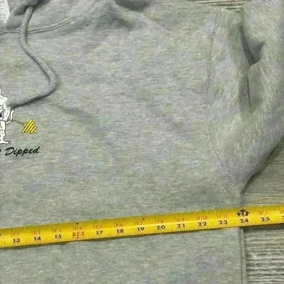 NWT RIPPED N DIPPED Hoodie Jacket Ash Heather Graphic Front /Back Unisex Sz L - Picture 12 of 13